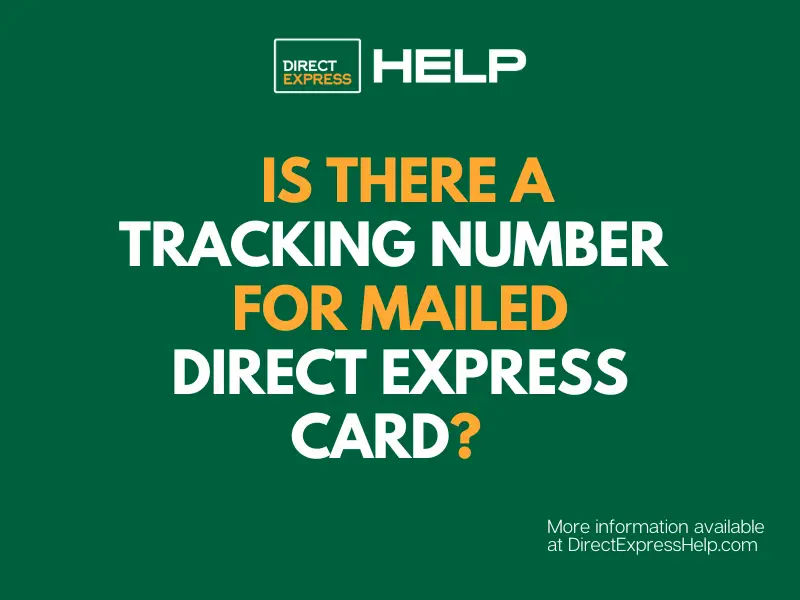 "How to get find tracking number for Direct Express card"